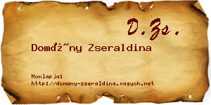 Domány Zseraldina névjegykártya